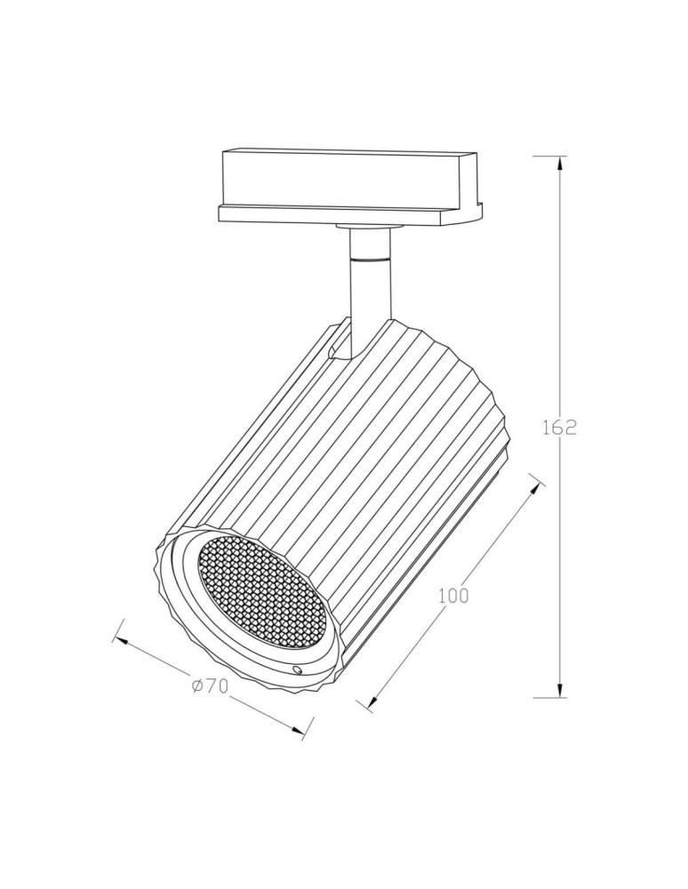 Lamps for 1 phase busbars - Light Prestige Tokio System 1F GU10 1x50W black LP-787/1R BK - product kolory-swiatla.pl 9