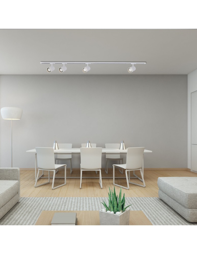 Ready-made rail kits - Light Prestige Tokio System 1F GU10 4x40W white LP-787 SET 1F WH - product kolory-swiatla.pl 3