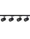 Light Prestige Tokio System 1F GU10 4x40W black LP-787 SET 1F BK
