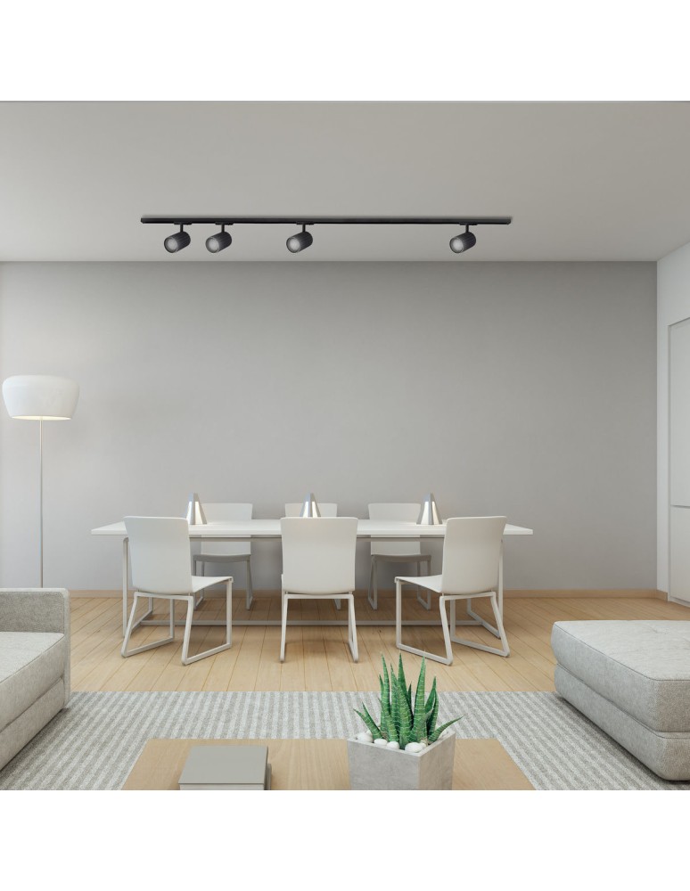 Ready-made rail kits - Light Prestige Tokio System 1F GU10 4x40W black LP-787 SET 1F BK - product kolory-swiatla.pl 3