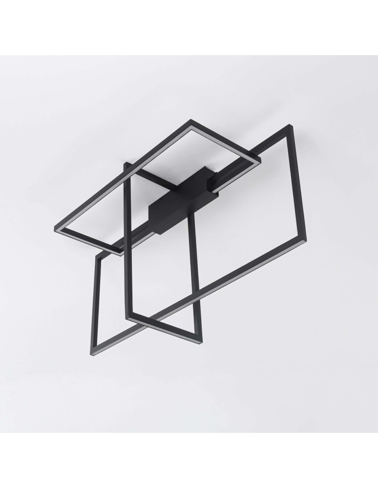 Modern ceiling lamps - Light Prestige Frame Plafond LED 60W 3000K 1660lm black LP-980/3D3 BK. - product kolory-swiatla.pl 6