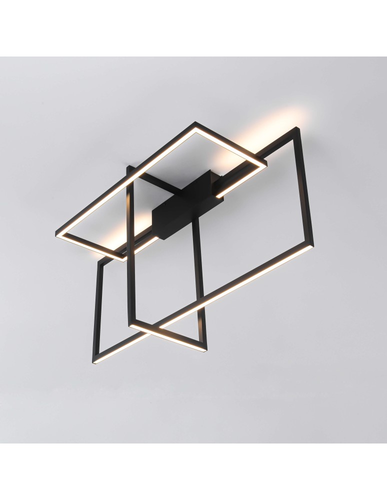 Modern ceiling lamps - Light Prestige Frame Plafond LED 60W 3000K 1660lm black LP-980/3D3 BK. - product kolory-swiatla.pl 7