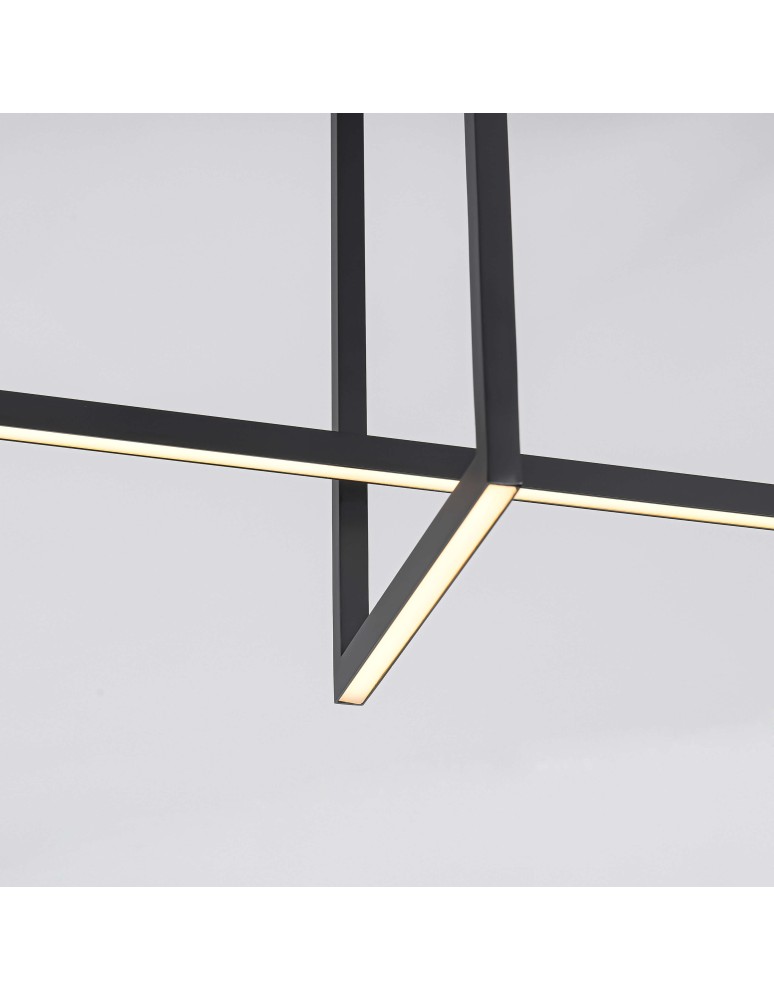 Modern ceiling lamps - Light Prestige Frame Plafond LED 60W 3000K 1660lm black LP-980/3D3 BK. - product kolory-swiatla.pl 8