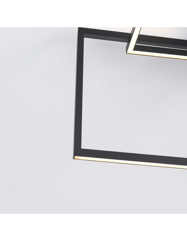 Modern ceiling lamps - Light Prestige Frame Plafond LED 60W 3000K 1660lm black LP-980/3D3 BK. - product kolory-swiatla.pl 10