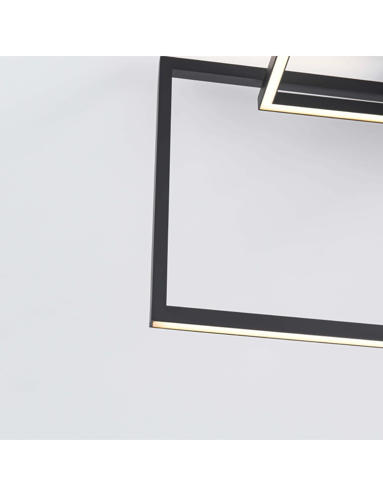 Modern ceiling lamps - Light Prestige Frame Plafond LED 60W 3000K 1660lm black LP-980/3D3 BK. - product kolory-swiatla.pl 12
