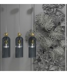 Single pendant lamps - Light Prestige Piega pendant lamp E14 1x40W smoked/gold LP-939/1P smoked - product 2