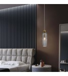 Single pendant lamps - Light Prestige Piega pendant lamp E14 1x40W smoked/gold LP-939/1P smoked - product 3