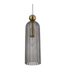 Single pendant lamps - Light Prestige Piega pendant lamp E14 1x40W smoked/gold LP-939/1P smoked - product 9