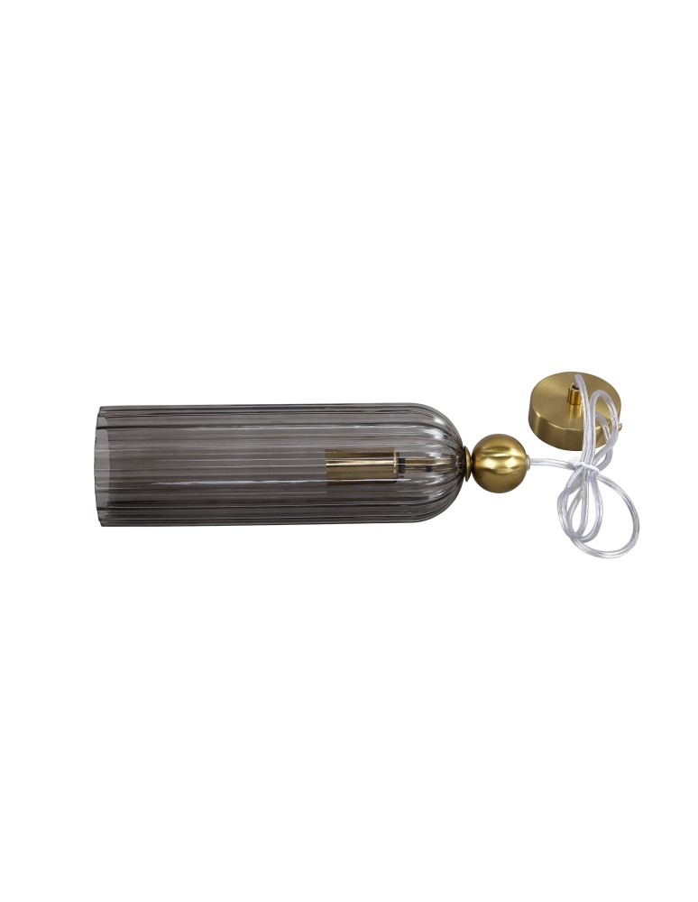 Single pendant lamps - Light Prestige Piega pendant lamp E14 1x40W smoked/gold LP-939/1P smoked - product kolory-swiatla.pl 10