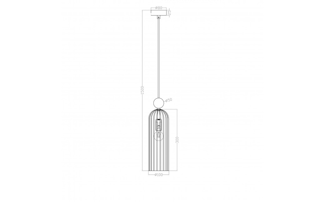 Light Prestige Piega Lampa wisząca E14 1x40W dymny/złoty LP-939/1P smoked