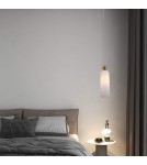 Single pendant lamps - Light Prestige Piega pendant lamp E14 1x40W white/gold LP-939/1P white - product 2