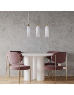 Light Prestige Piega pendant lamp E14 3x40W white/gold LP-939/3L white - product 2
