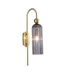 Glamour wall lamps - Light Prestige Piega Wall lamp E14 1x40W smoked/gold LP-939/1W smoked - product 6