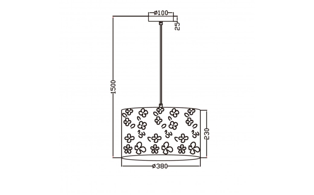 Light Prestige FLOWERS Lampa wisząca E27 1x40W biały LP-686/1P