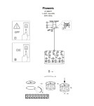 Pendant lamps - Light Prestige FLOWERS pendant lamp E27 1x40W white LP-686/1P - product 4