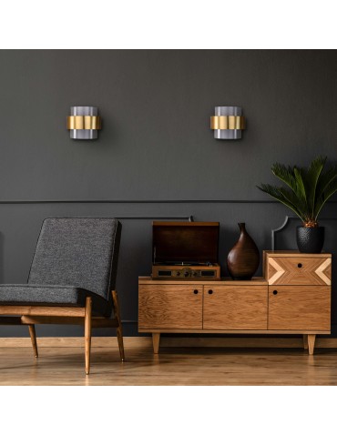 Light Prestige Miele smoky wall lamp 1xG9 LP-866/1W SM/GD - product 2