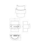 Gold wall lamps - Light Prestige Miele smoky wall lamp 1xG9 LP-866/1W SM/GD - product 3