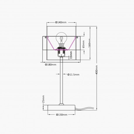 Light Prestige Miele biurkowa złota 1xE14 LP-866/1T SM/GD