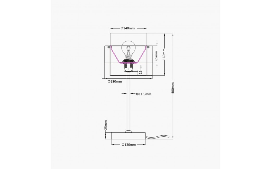 Light Prestige Miele biurkowa złota 1xE14 LP-866/1T SM/GD