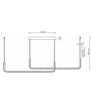 Pendant lamps over the island - Light Prestige Malawi pendant 1xLED LP-1015/2P - product 3