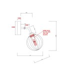 Wall lamps spheres - Light Prestige Arette wall lamp 1xG9 LP-133/1W - product 7