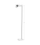Floor lamps for reading - Light Prestige Tokio floor lamp black 1xGU10 LP-787/1F BK - product 7