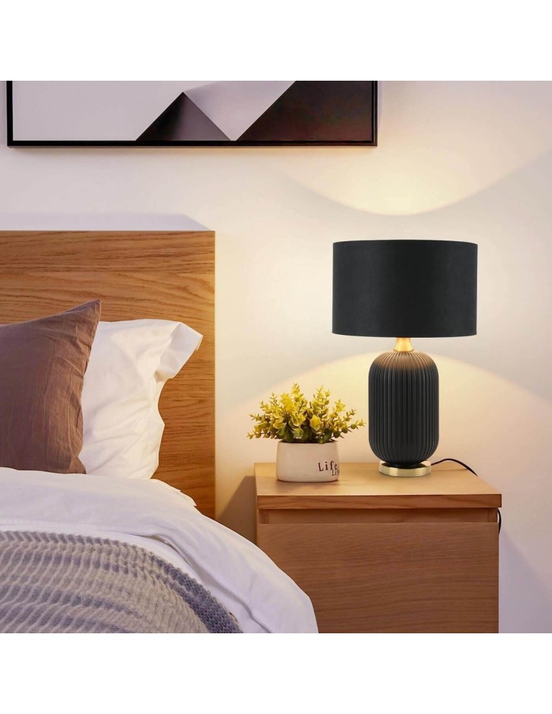 Table lamps with lampshade - Light Prestige Tamiza desk lamp large 1xE27 LP-1515/1T big - product kolory-swiatla.pl 2