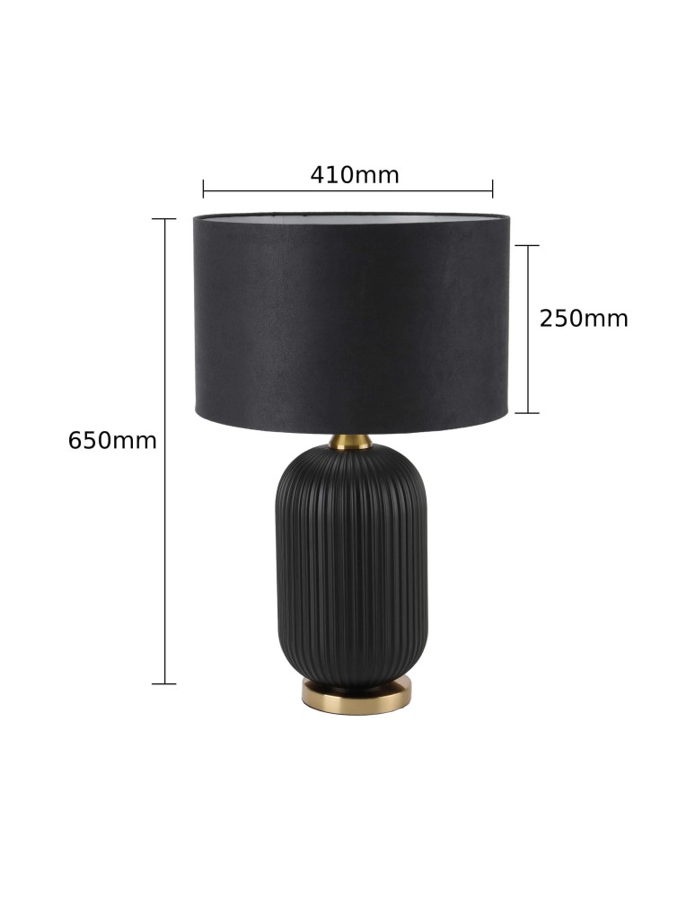 Table lamps with lampshade - Light Prestige Tamiza desk lamp large 1xE27 LP-1515/1T big - product kolory-swiatla.pl 12