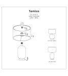 Table lamps with lampshade - Light Prestige Tamiza desk lamp large 1xE27 LP-1515/1T big - product 13