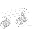 Spotlight ceiling lamps - Light Prestige Tokio 2 spot white 2xGU10 LP-787/2WS WH - product 7