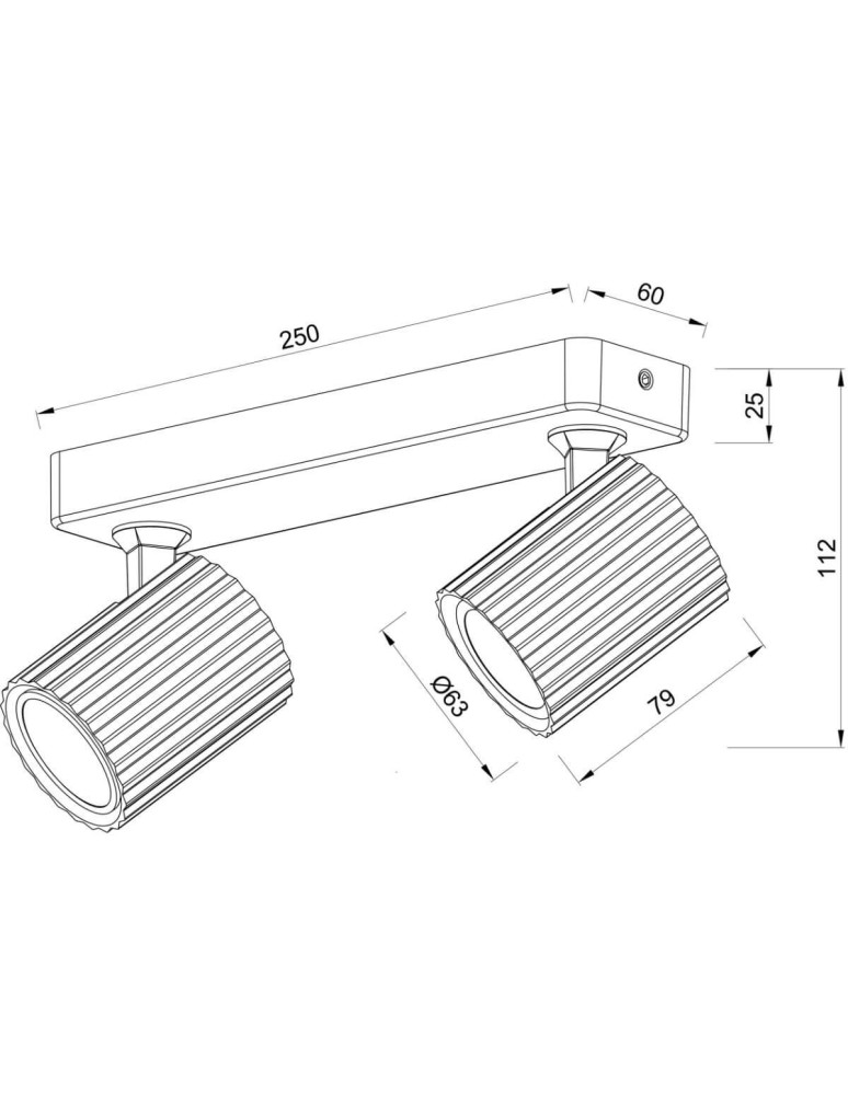 Spotlight ceiling lamps - Light Prestige Tokio 2 spot white 2xGU10 LP-787/2WS WH - product kolory-swiatla.pl 7