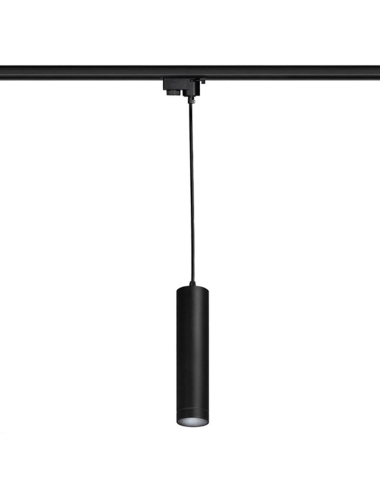 Lamps for 1 phase busbars - Light Prestige Snow pendant 1F black 1xGU10 LP-731/1P 1F BK - product kolory-swiatla.pl 1