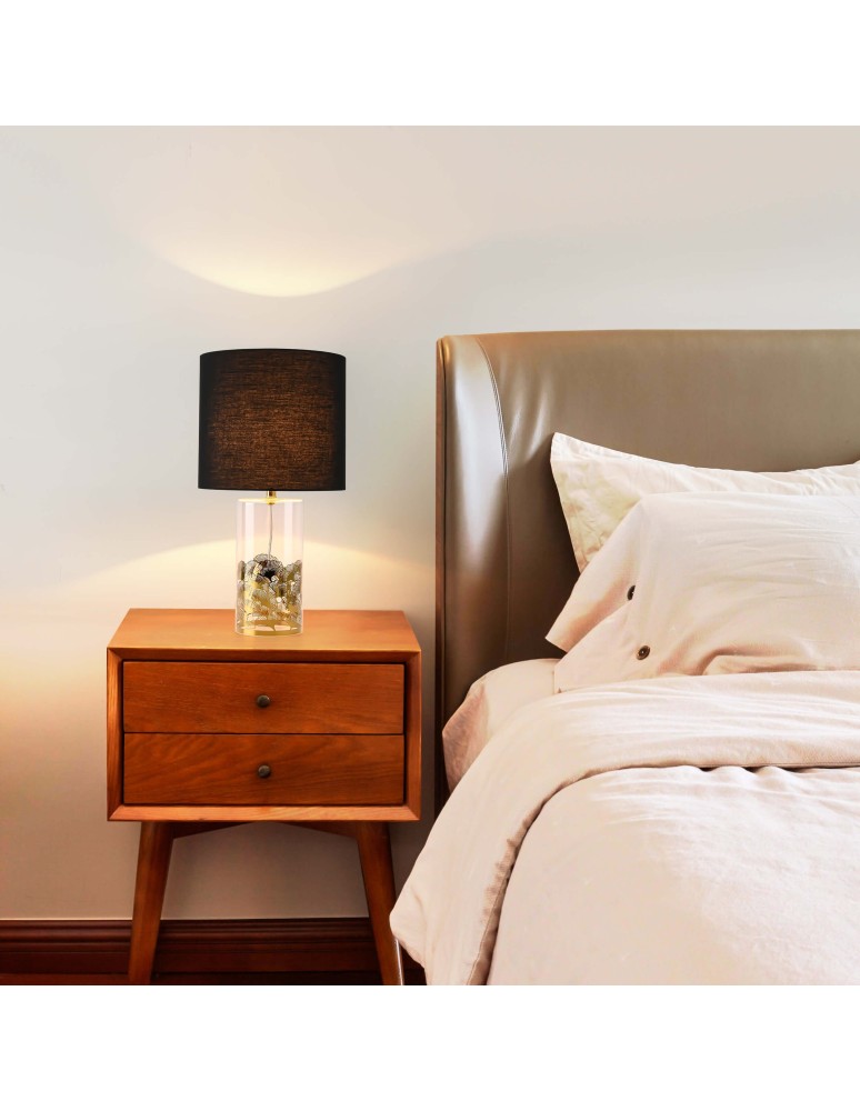 Table lamps with lampshade - Light Prestige Sunflower desk lamp black 1xE27 LP-818/1T BK - product kolory-swiatla.pl 2