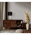 Table lamps with lampshade - Light Prestige Sunflower desk lamp black 1xE27 LP-818/1T BK - product 3