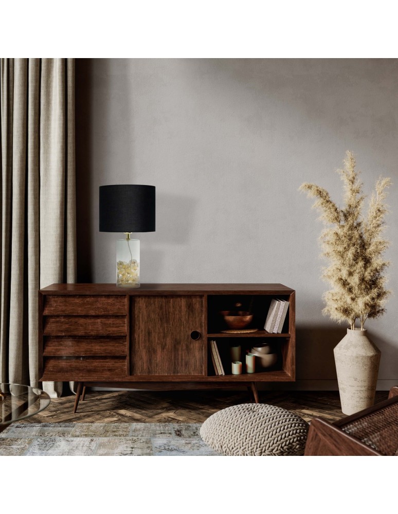 Table lamps with lampshade - Light Prestige Sunflower desk lamp black 1xE27 LP-818/1T BK - product kolory-swiatla.pl 3