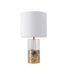 Table lamps with lampshade - Light Prestige Sunflower desk white 1xE27 LP-818/1T WH - product 1