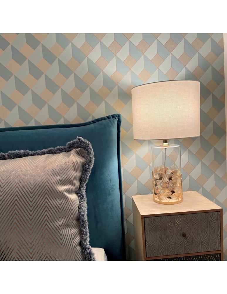 Table lamps with lampshade - Light Prestige Sunflower desk white 1xE27 LP-818/1T WH - product kolory-swiatla.pl 4