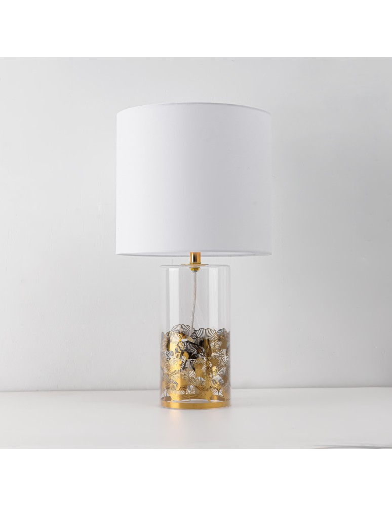 Table lamps with lampshade - Light Prestige Sunflower desk white 1xE27 LP-818/1T WH - product kolory-swiatla.pl 5