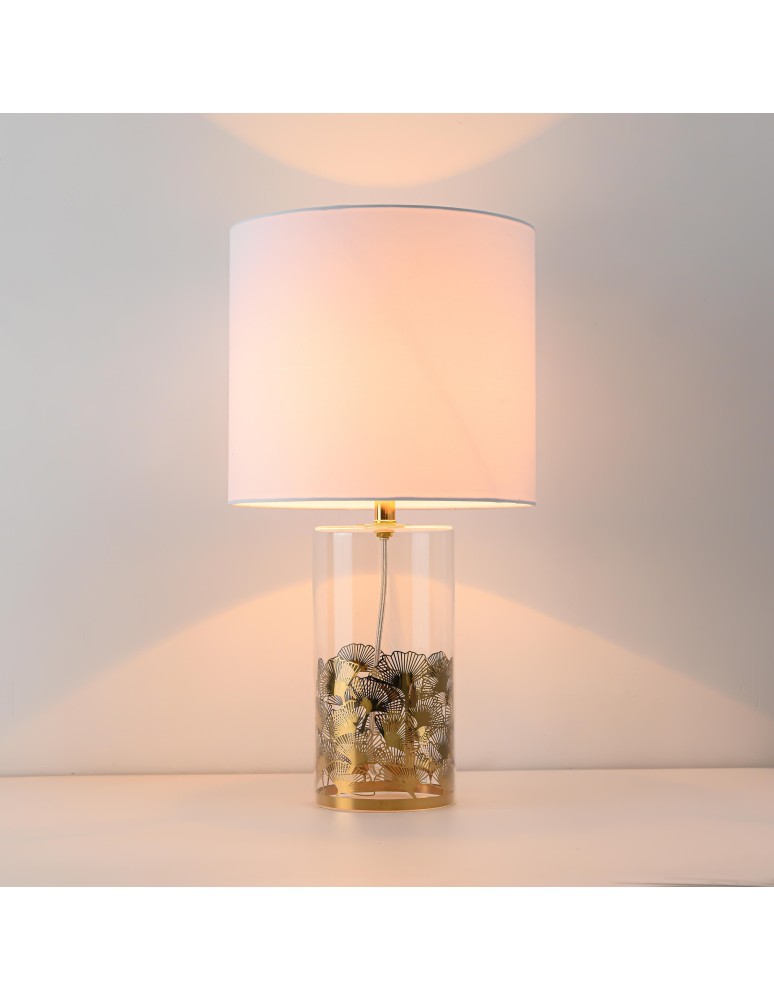 Table lamps with lampshade - Light Prestige Sunflower desk white 1xE27 LP-818/1T WH - product kolory-swiatla.pl 6