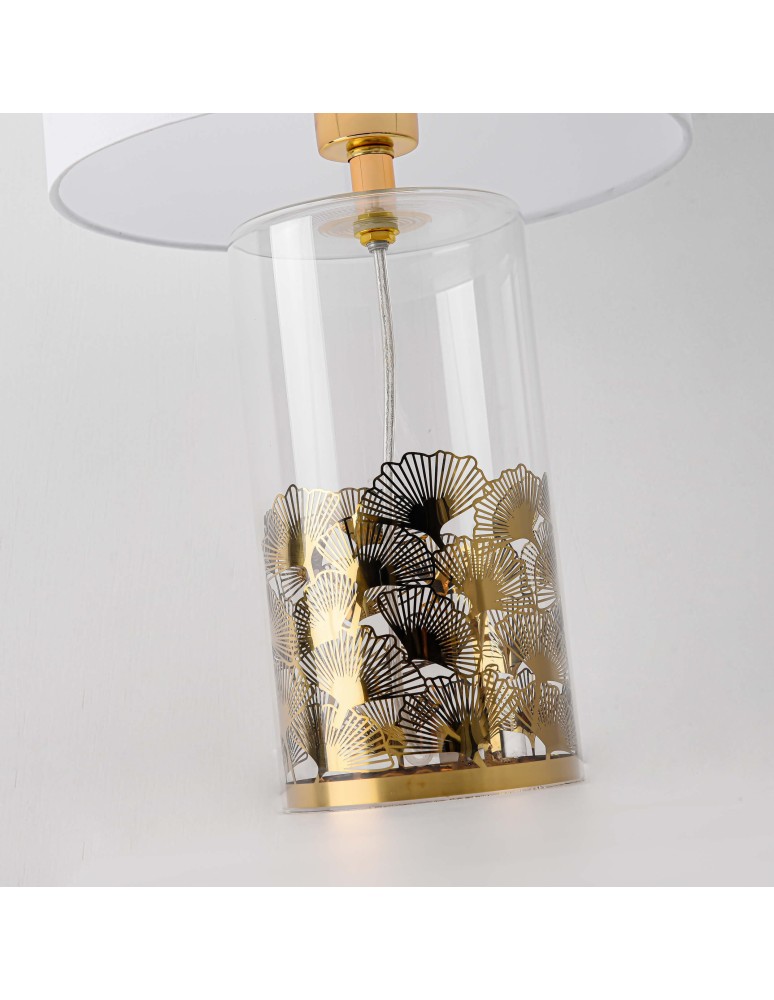 Table lamps with lampshade - Light Prestige Sunflower desk white 1xE27 LP-818/1T WH - product kolory-swiatla.pl 7