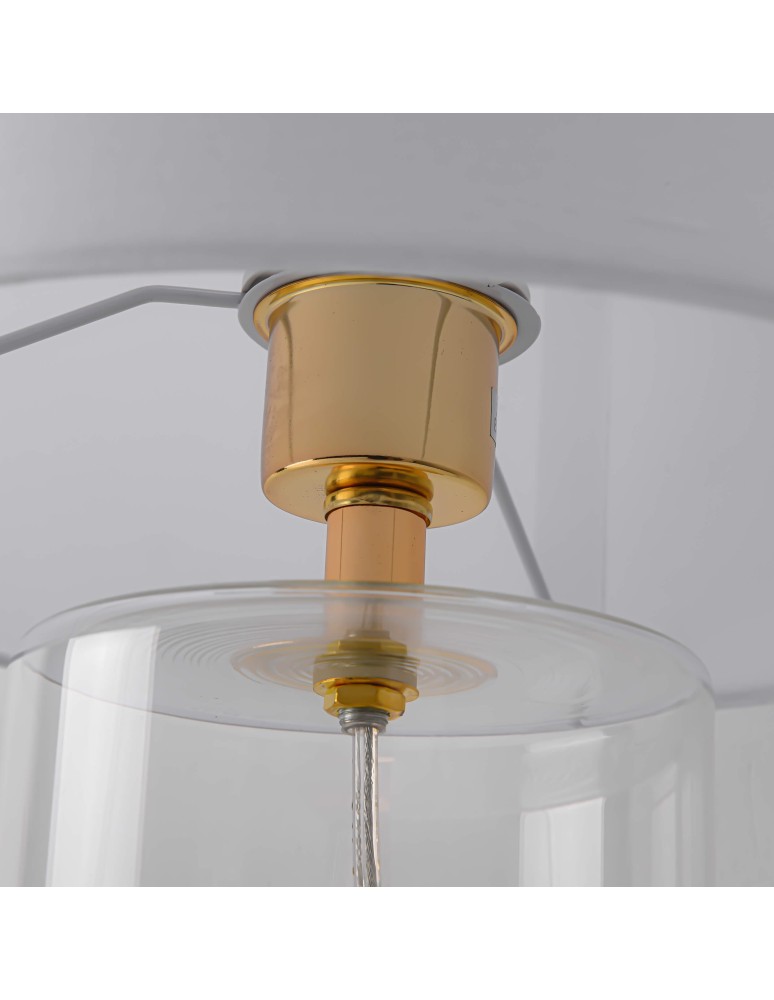 Table lamps with lampshade - Light Prestige Sunflower desk white 1xE27 LP-818/1T WH - product kolory-swiatla.pl 8