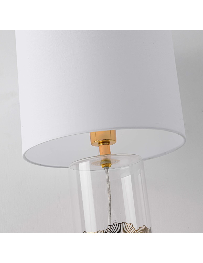 Table lamps with lampshade - Light Prestige Sunflower desk white 1xE27 LP-818/1T WH - product kolory-swiatla.pl 9