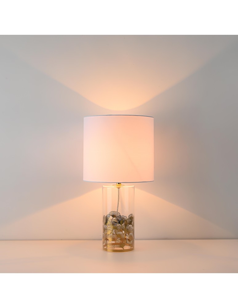 Table lamps with lampshade - Light Prestige Sunflower desk white 1xE27 LP-818/1T WH - product kolory-swiatla.pl 14