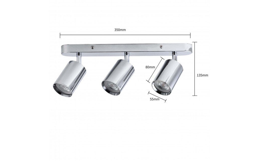 Light Prestige Belize 3 spot chrom IP44 3xGU10 LP-734/3W CH