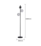 Floor lamps - Light Prestige Dorado Floor E14 3x40W black/white LP-002/3F BK - product 4