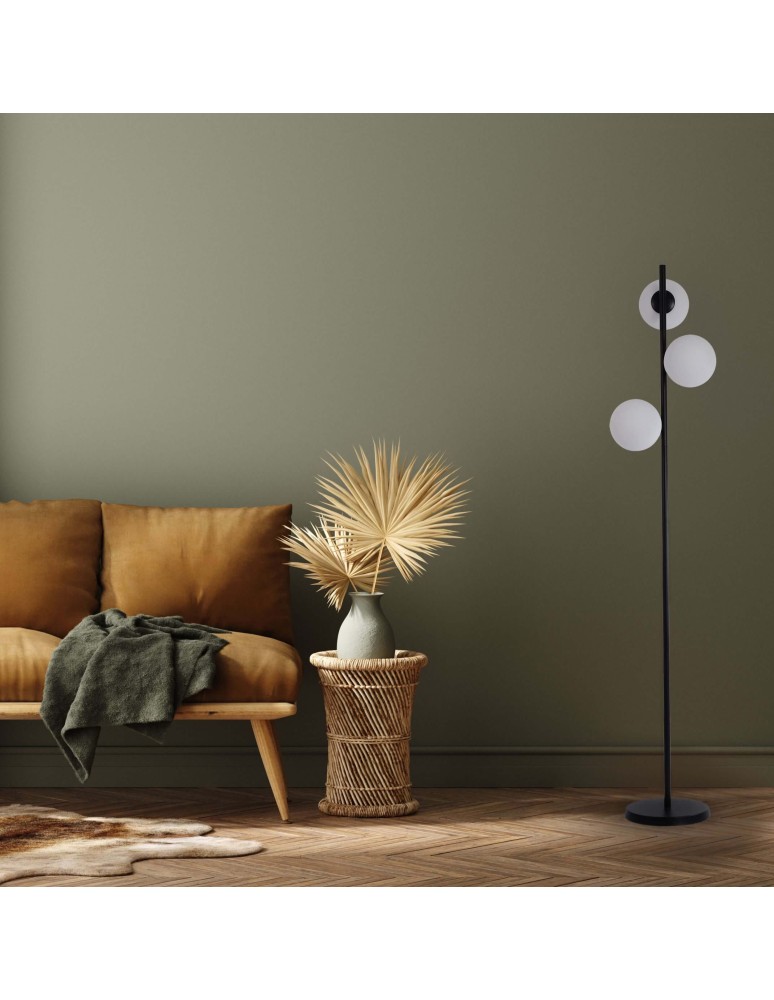 Floor lamps - Light Prestige Dorado Floor E14 3x40W black/white LP-002/3F BK - product kolory-swiatla.pl 6