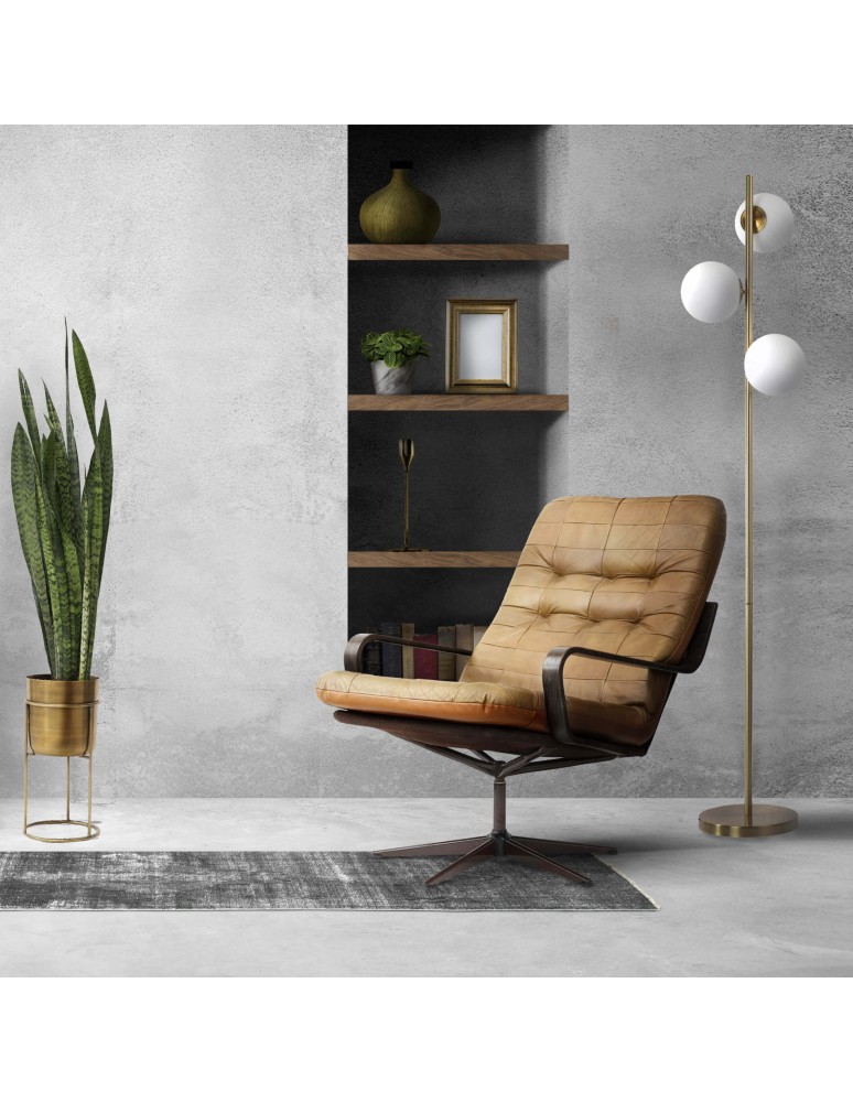 Floor lamps spheres - Light Prestige Dorado 3xE14 gold standing lamp LP-002/3F - product kolory-swiatla.pl 2