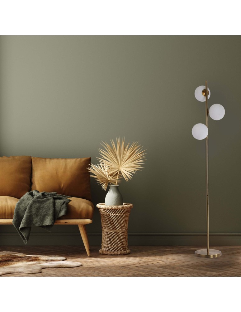 Floor lamps spheres - Light Prestige Dorado 3xE14 gold standing lamp LP-002/3F - product kolory-swiatla.pl 5