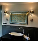 Wall lamps with lampshade - Light Prestige Glamour Wall lamp E14 1x40W silver/black LP-979/1W - product 3
