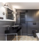 Wall lamps with lampshade - Light Prestige Glamour Wall lamp E14 1x40W silver/black LP-979/1W - product 6
